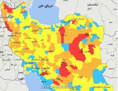 تعداد شهرهای قرمز ۲ رقمی شد