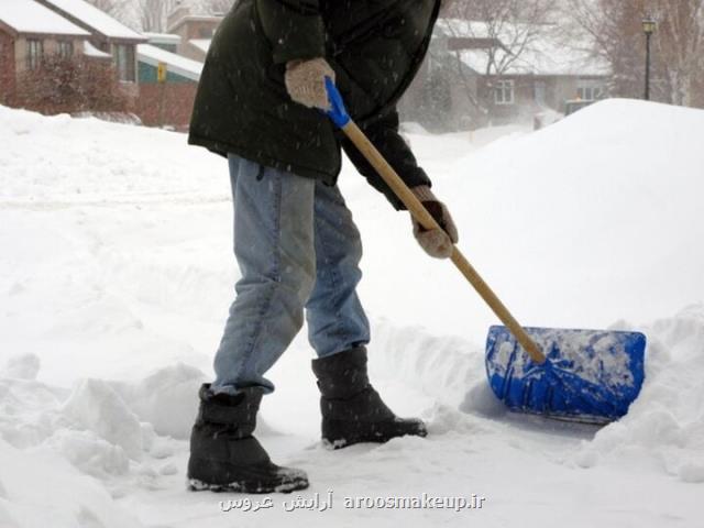 پارو کردن برف خطر حمله قلبی را بیشتر می کند